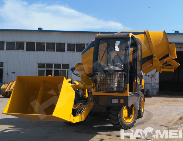 high quality self loading concrete mixer