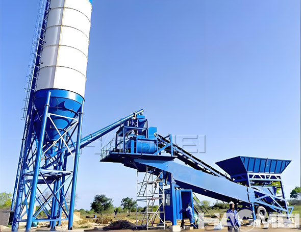 portable concrete plant price
