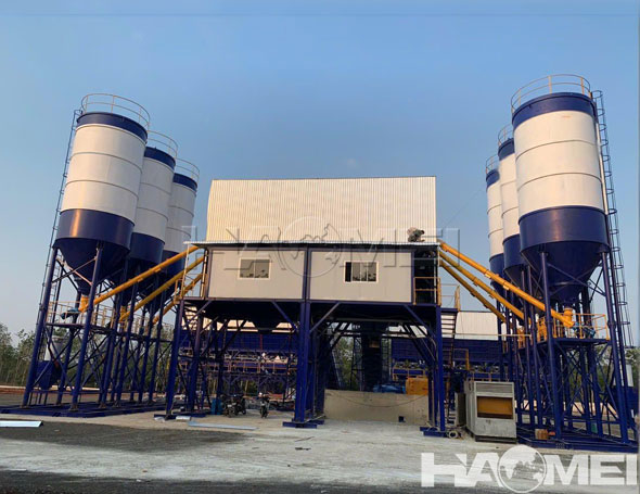 stationary concrete batching plant price