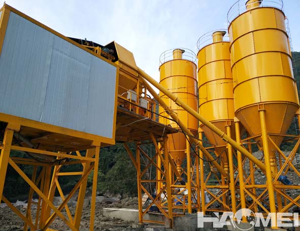 high efficient concrete batching plant