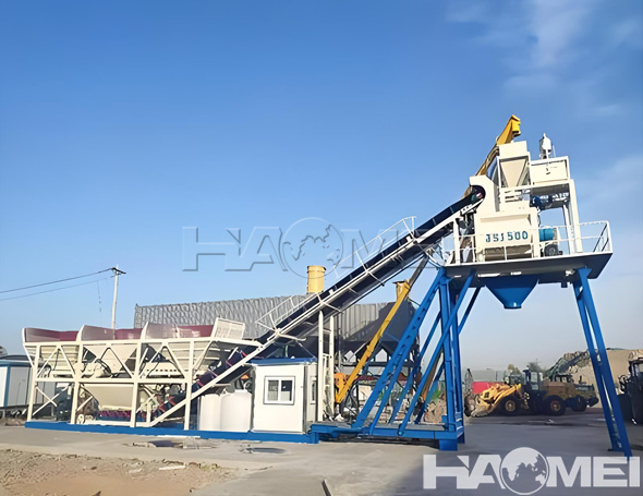 foundation free concrete batching plant