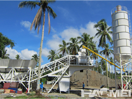 35m3/h mini mobile batching plant