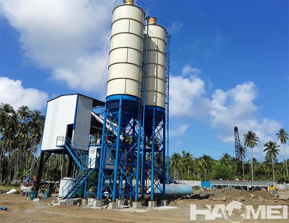 stationary concrete mixer plants