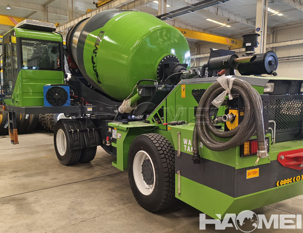 mini self loader concrete mixer