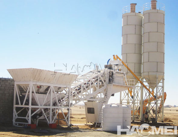mobile concrete mixer plant