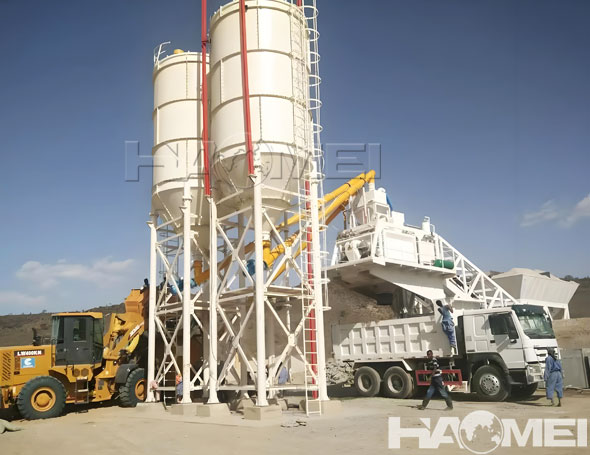 mobile concrete mixer plants