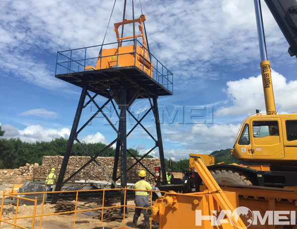 how to install concrete batch plant