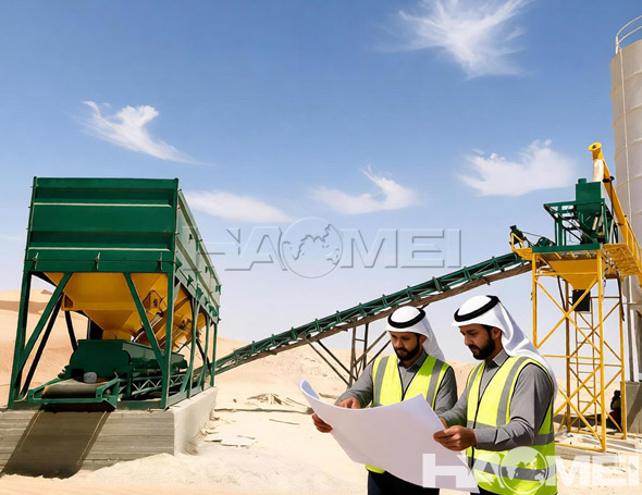 dry mix plant for desert area