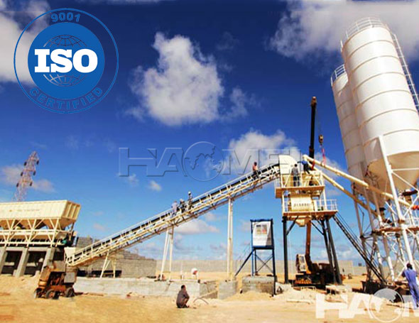 ISO certified concrete batching plants