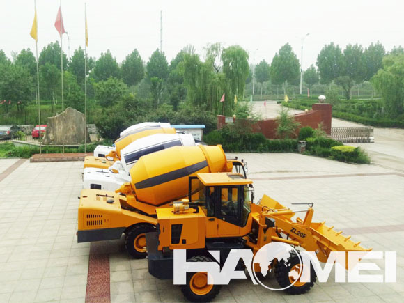 self loading concrete transit mixer truck