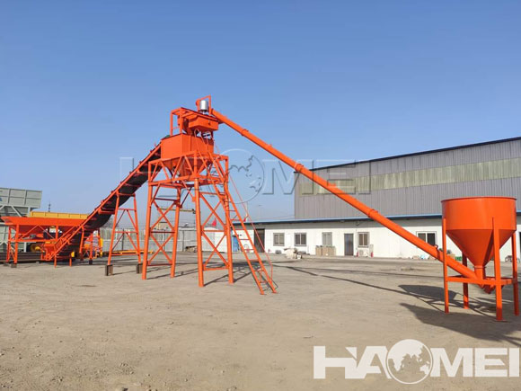 dry mix concrete batching plant