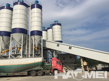 HZS120 concrete batching plant