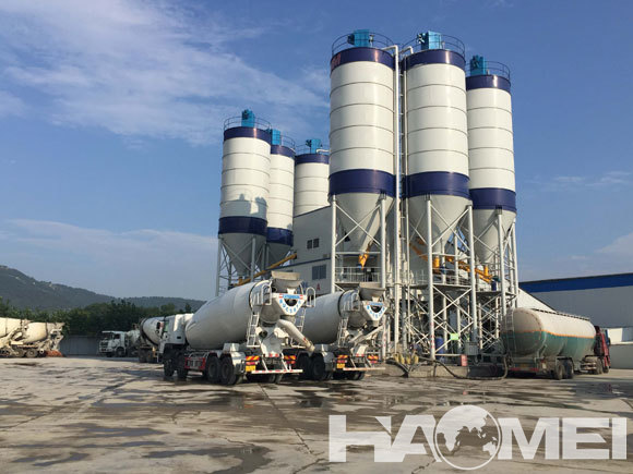 high efficient concrete batching plant