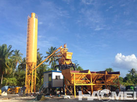 HZS35 Concrete batching plant