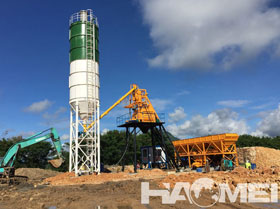 HZS50 concrete batching plant