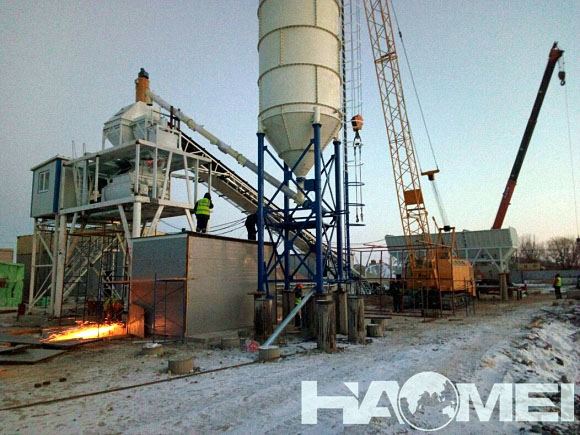 belt type concrete batching plant