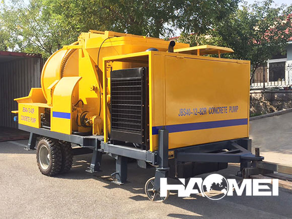 concrete mixer with pump machine price