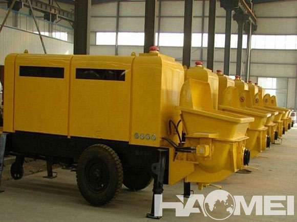 trailer mounted boom concrete pump for sale