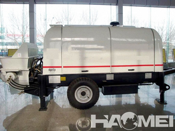 trailer mounted boom concrete pump