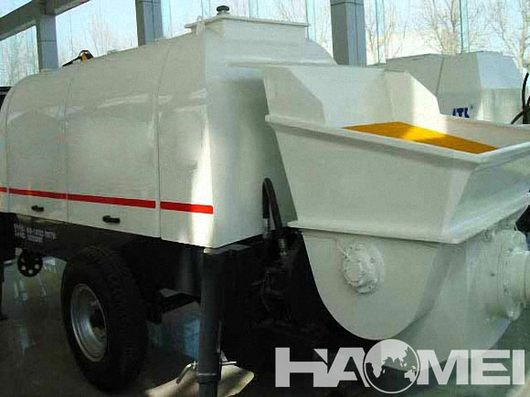 trailer mounted boom concrete pump
